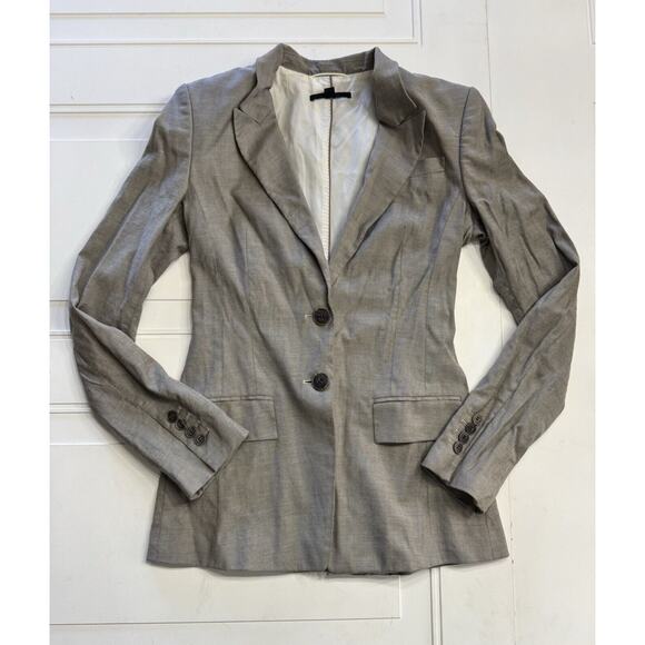Hugo Boss Jackets & Blazers - Boss Hugo Boss Jadena Blazer Jacket Womens Size 2 Gray Business Casual Office